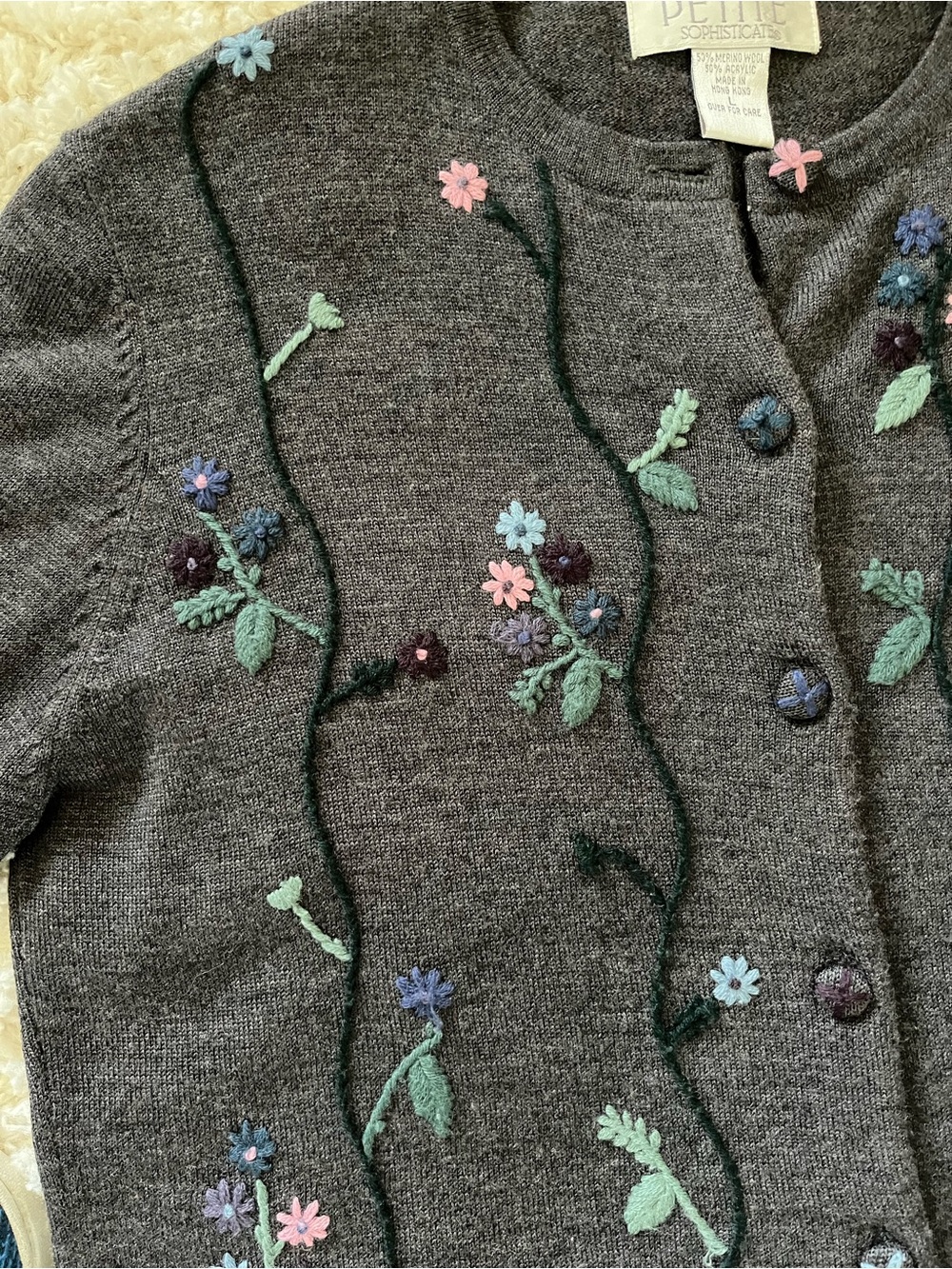 Embroidered Cardigan - Picture 3 of 5